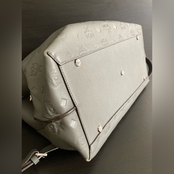 MCM Essential Embossed Leather Monogram Bag - Picture 3 of 11